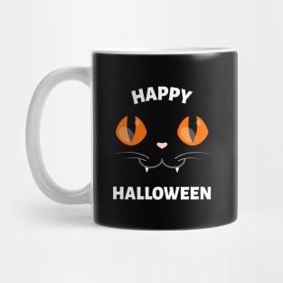 Happy Halloween Black Cat Mug
